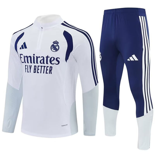 Real Madrid Training Tracksuit White (Kids And Man 16-2XL) 2025/2026