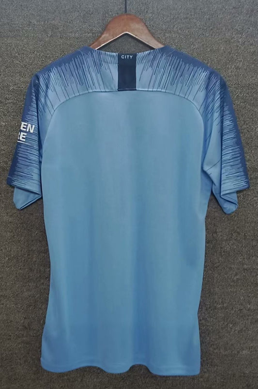 Retro Manchester City Home Football Jersey 2019