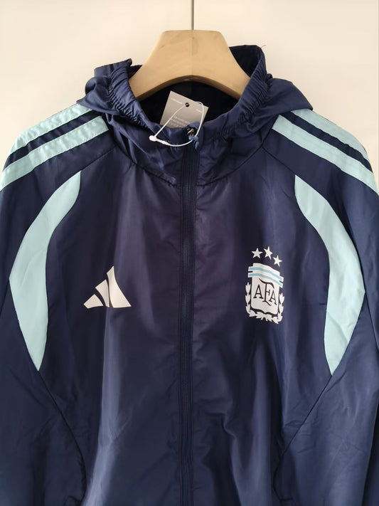 Argentina Windbreaker Blue Football Jersey 2026/2027