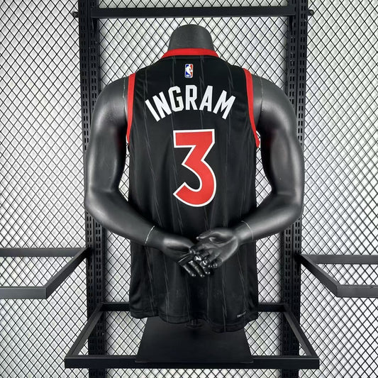 Toronto Raptors Black #3 INGRAM NBA Season Jerseys 2023