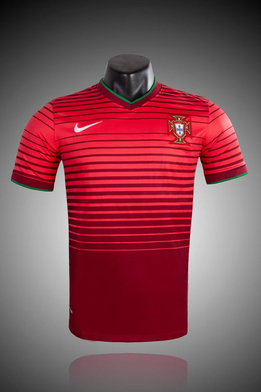 Retro Portugal Home Fans Football Jersey 2014