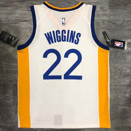Golden State Warriors White V-Neck #22 WINGGINS NBA Season Jerseys 2020
