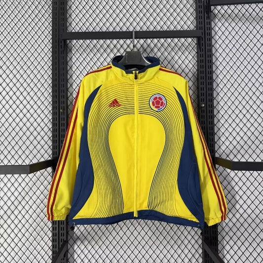 Colombia Windbreaker Blue Football Jersey 2026/2027