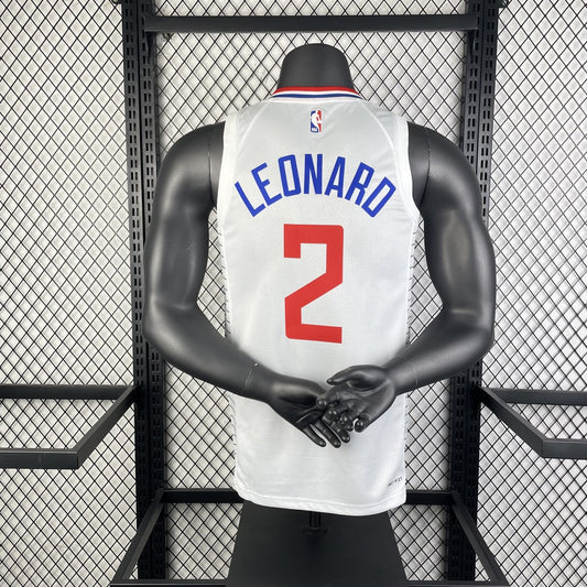 Los Angeles Clippers White #2 LRONARD NBA Season Jerseys 2023