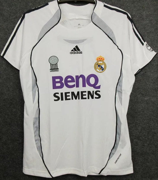 Retro Real Madrid Home Football Jersey 2006/2007