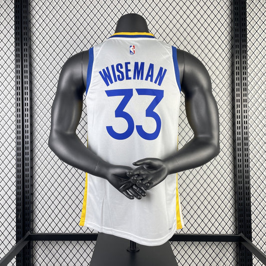 Golden State Warriors V-neck White #33 WISEMAN NBA Season Jerseys 2023