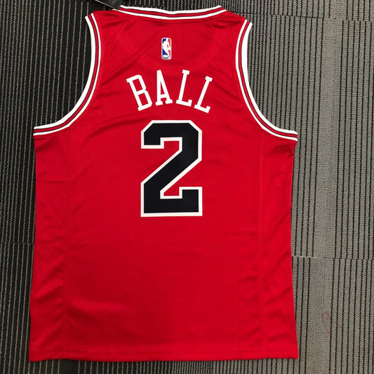 Chicago Bulls Red #2 BALL NBA Season Jerseys