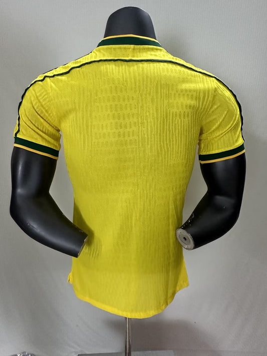 Retro Brazil Home Player Football Jersey 1998