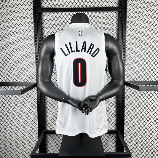 Portland Trail Blazers White #0 LILLARO NBA Jerseys 2026