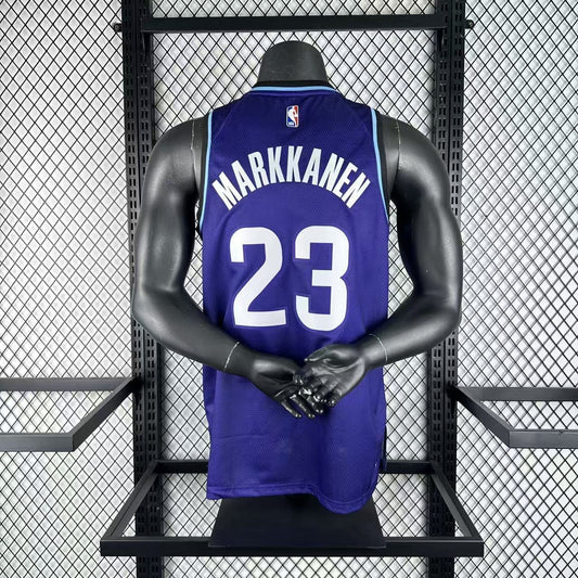 Utah Jazz Purple #23 MARKKANEN NBA Season Jerseys 2026