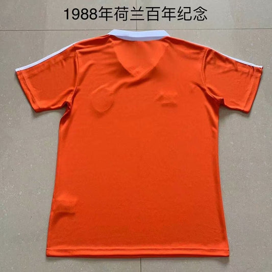 Retro Netherlands 100 Years Commemorative Edition Football Jersey 1988