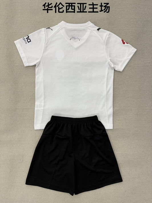Valencia Home Kids Football Jersey 2025/2026 (Kids And Man )