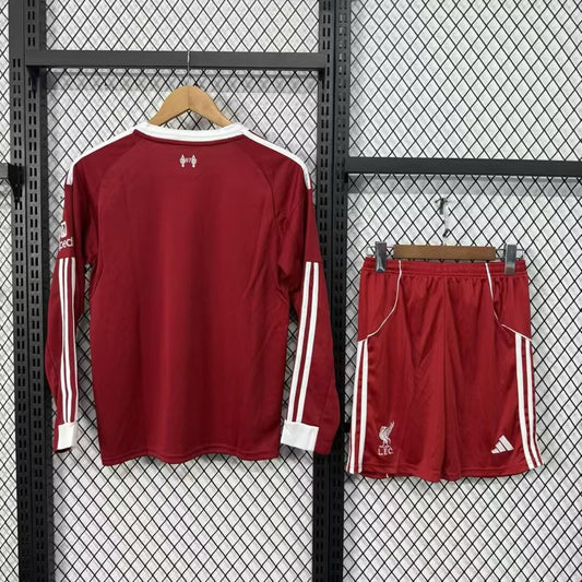 Liverpool Home Long Kids Football Jersey 2025/2026