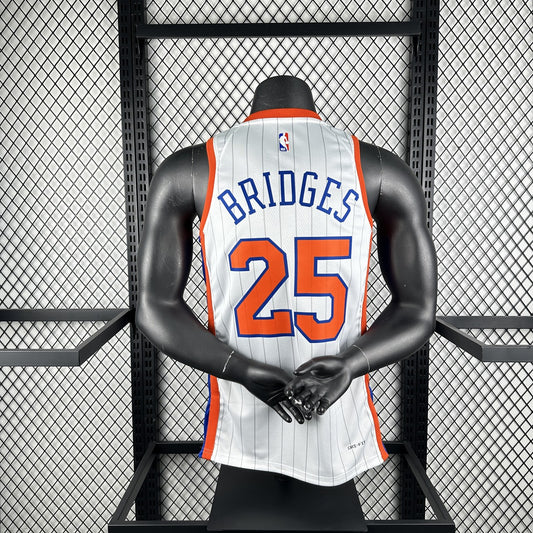 New York Knicks City Edition #25 BRIDGES NBA Jerseys 2025