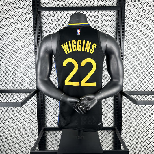 Golden State Warriors BLACK JORDAN #22 WIGGINS NBA Season Jerseys 2025