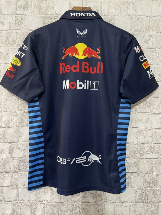 Red Bull Royal Blue Round Collar Formula One Racing 2024