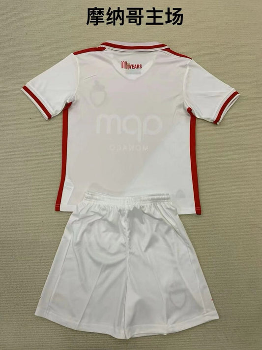 Monaco Home Kids Football Jersey 2024/2025