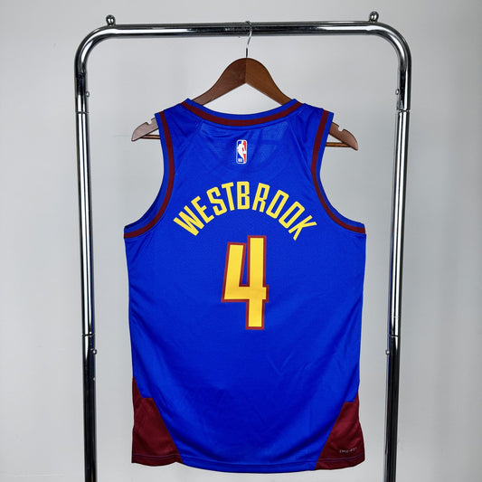 Denver Nuggets Blue #4 WESTBROOK NBA Season Jerseys 2023