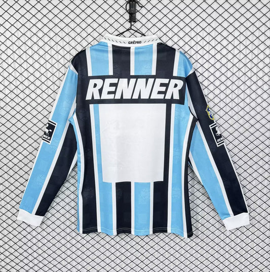 Retro Gremio Home Long Sleeve Fans Football Jersey 1997