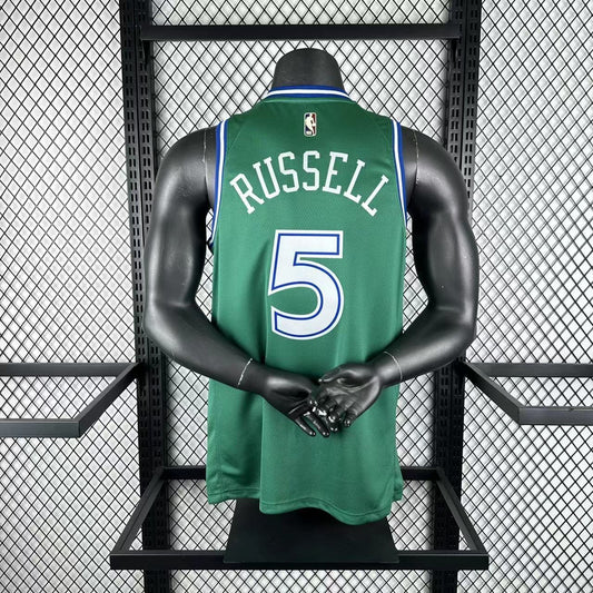 Dallas Mavericks Retro Green #5 RUSSELL NBA Season Jerseys 2026