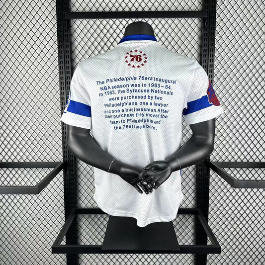 Retro Philadelphia 76Ers White NBA Season Jerseys 2026