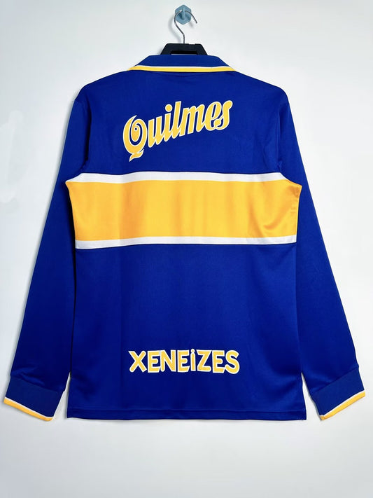 Retro Boca Juniors Long Home Fans Football Jersey 1996/1997