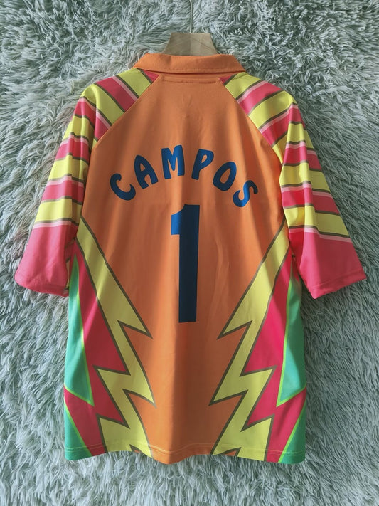 Retro Mexico Third Away Goalkeeper #1 J.campos Football Jersey 1998