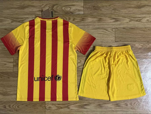Retro Barcelona Kits Suit Away Yellow 2013/2014