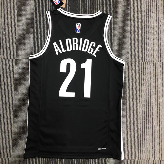 Brooklyn Nets Black #21 ALDRIDGE NBA Season Jerseys 75 Year