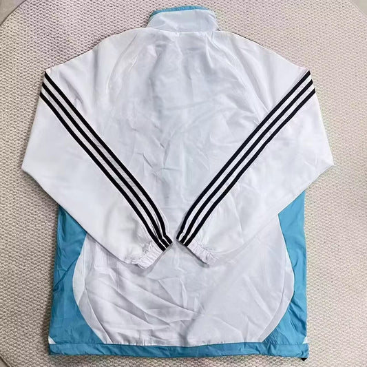 Real Madrid Windbreaker Blue White Football Jersey 2026/2027