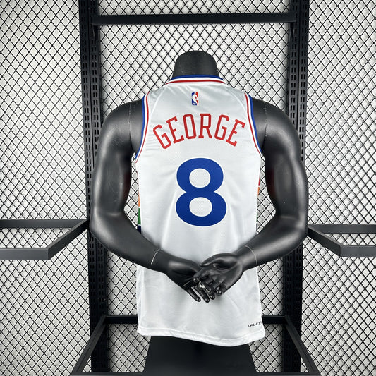 Philadelphia 76Ers City Edition #8 GEORGE NBA Jerseys 2025