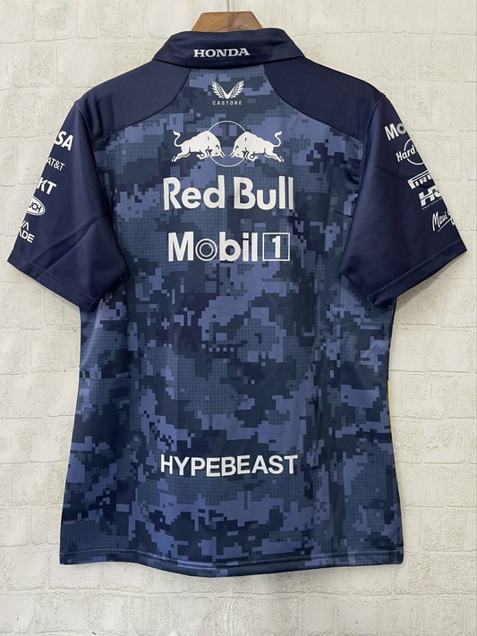 F1 Red Bull Blue Short Sleeve Racing Suit 2025