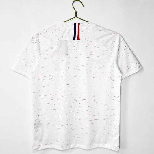 Retro France Away Fans Football Jersey 2018