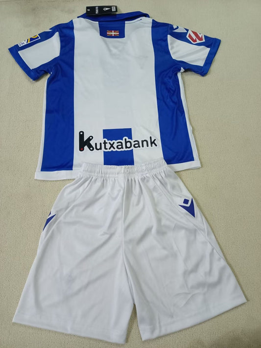 Real Sociedad Home Kids Football Jersey 2024/2025