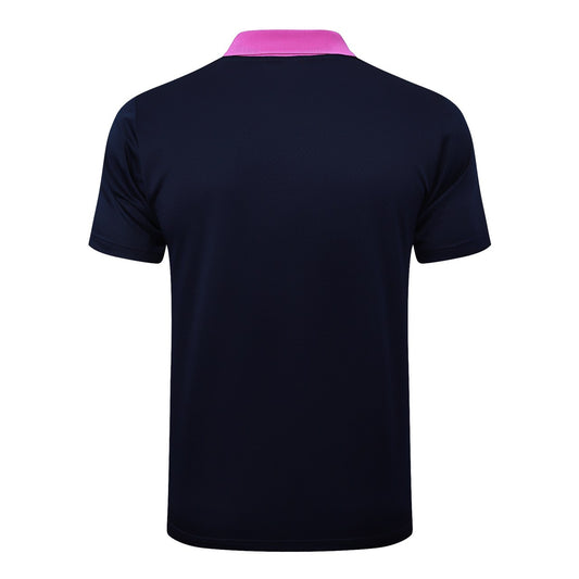 Barcelona Polo Retro Fans Cyan Football Jersey 2025/2026