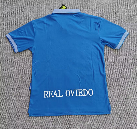 Retro Real Oviedo Home Fans Football Jersey 1996/1997