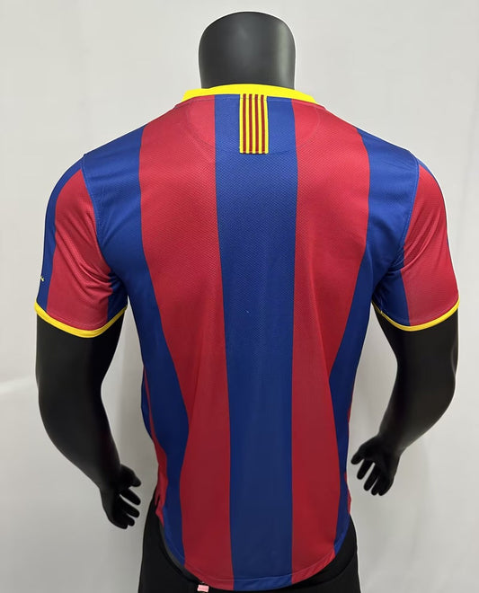 Copy Retro Barcelona Home Football Jersey 2010/2011 (胸前带小字)