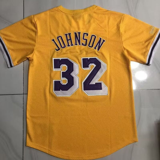 Los Angeles Lakers Yollow #32 JOHNSON NBA Jerseys