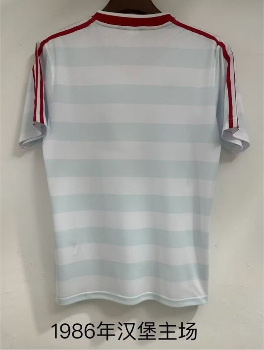 Retro Hamburger SV Home Fans Football Jersey 1986
