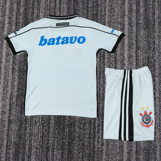 Retro Corinthians Away Kids Fans Football Jersey 1999/2000