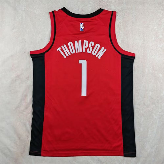 Houston Rockets Red #1 THOMPSON NBA Jerseys