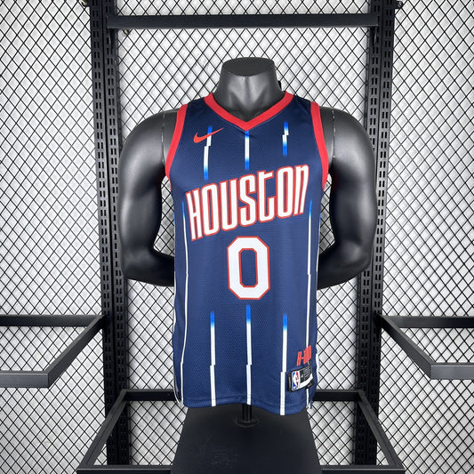 Houston Rockets City Edition Blue #0 WESTBROOK NBA Season Jerseys 2023