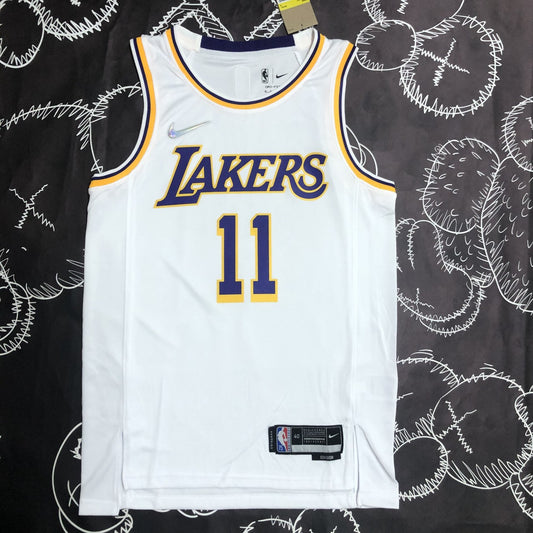 Los Angeles Lakers 75 Year White #11 IRVING NBA Season Jerseys
