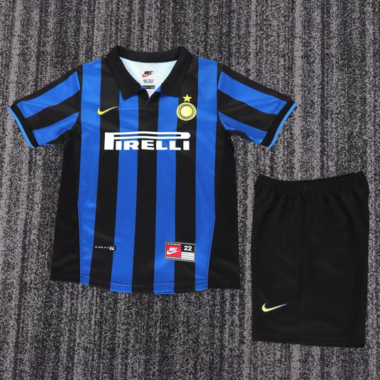 Retro Inter Milan Home Kids Football Jersey 1998/1999