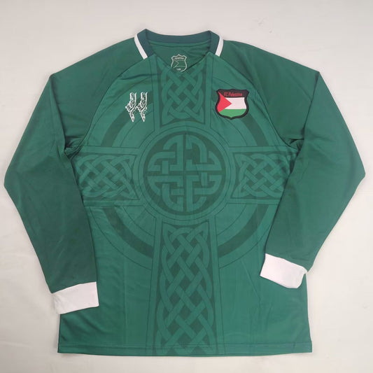 Retro Palestino Special Edition Long Sleeve Fans Football Jersey 2026/2027