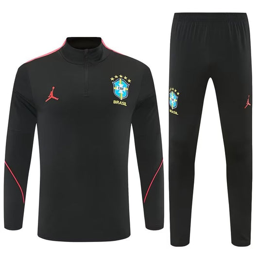 Brazil Training Tracksuit Black (Kids And Man 10-2XL) 2026/2027