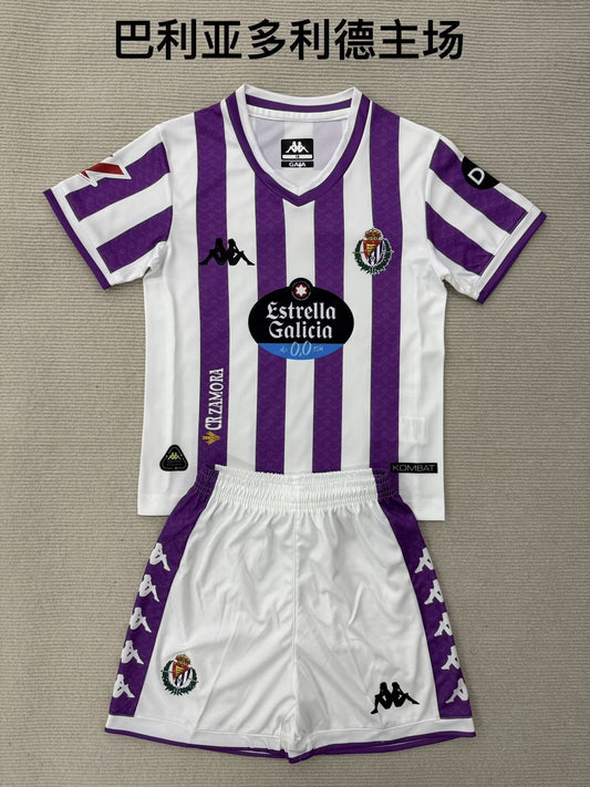 Valladolid Home Kids Football Jersey 2025/2026 (Kids And Man )