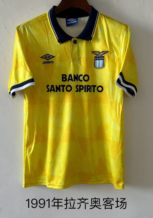 Retro Lazio Away Football Jersey 1991