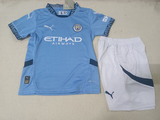 Manchester City Home Kids Football Jersey 2024/2025