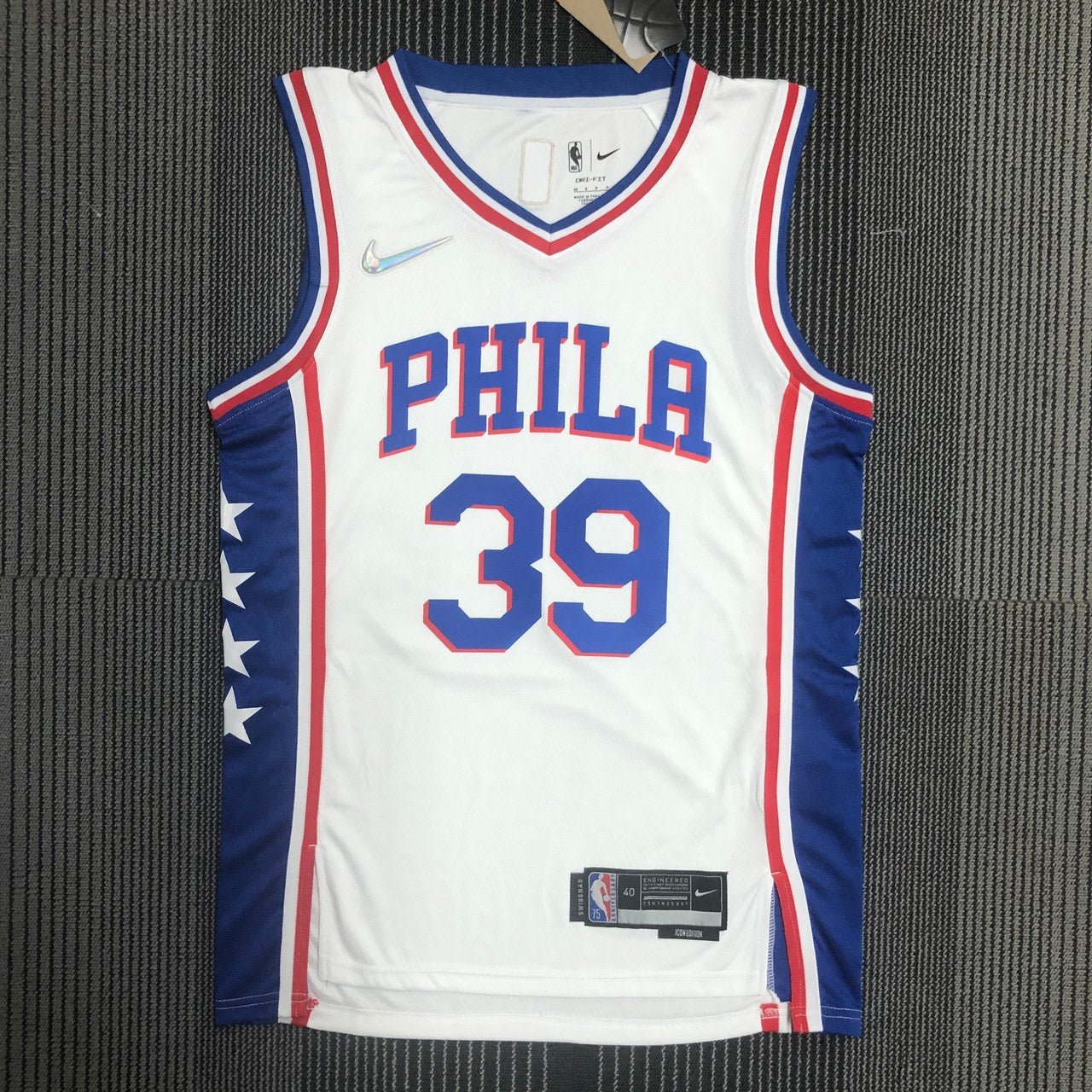 Philadelphia 76Ers White #39 HOWARD NBA Season Jerseys 75 Year
